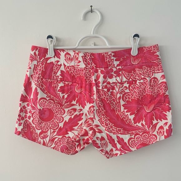 J crew stretch chino short pink floral print size 6 - Picture 4 of 7